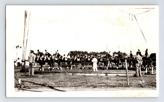 Circus Horse Training Ring 1940s Photo 3.5 x 6