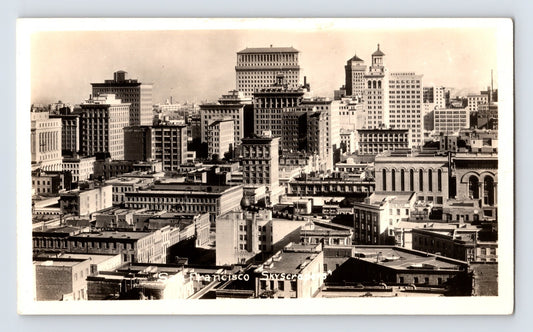 San Francisco California Downtown Skyline Skyscrapers 1930s Photo 3.5 x 6