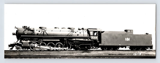 Bessemer and Lake Erie Railroad Texas type steam locomotive side profile 1940s black and white photo 7.5 x 2.75