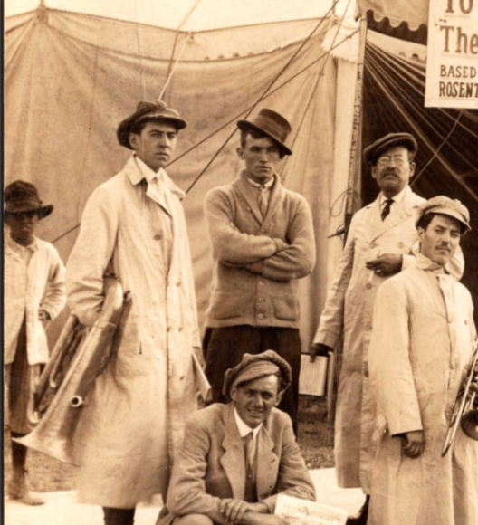 Gagnon Pollock Show Circus Band Performers 1910s Postcard RPPC Unposted NOKO