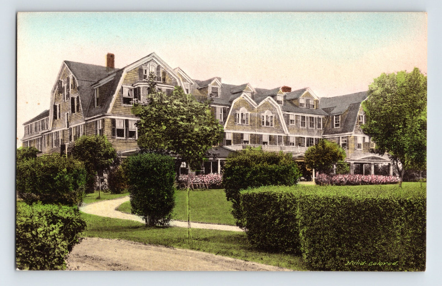 Westhampton Beach Long Island New York Hampton Inn hotel grounds 1930s Albertype postcard