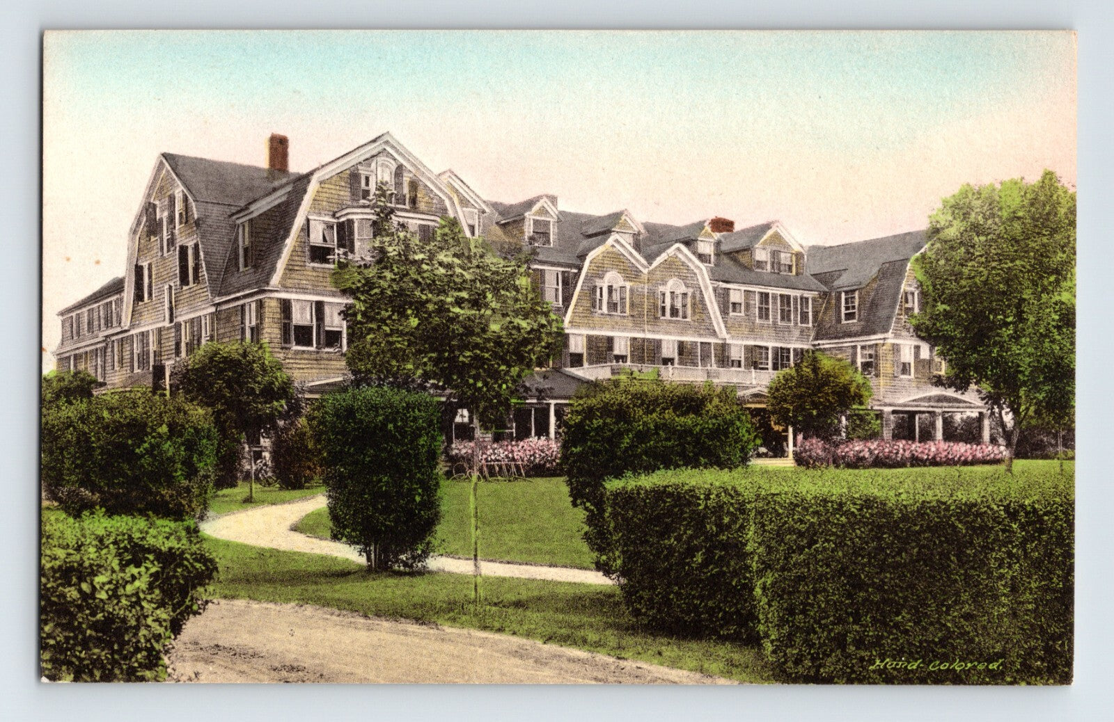 Westhampton Beach Long Island New York Hampton Inn hotel grounds 1930s Albertype postcard