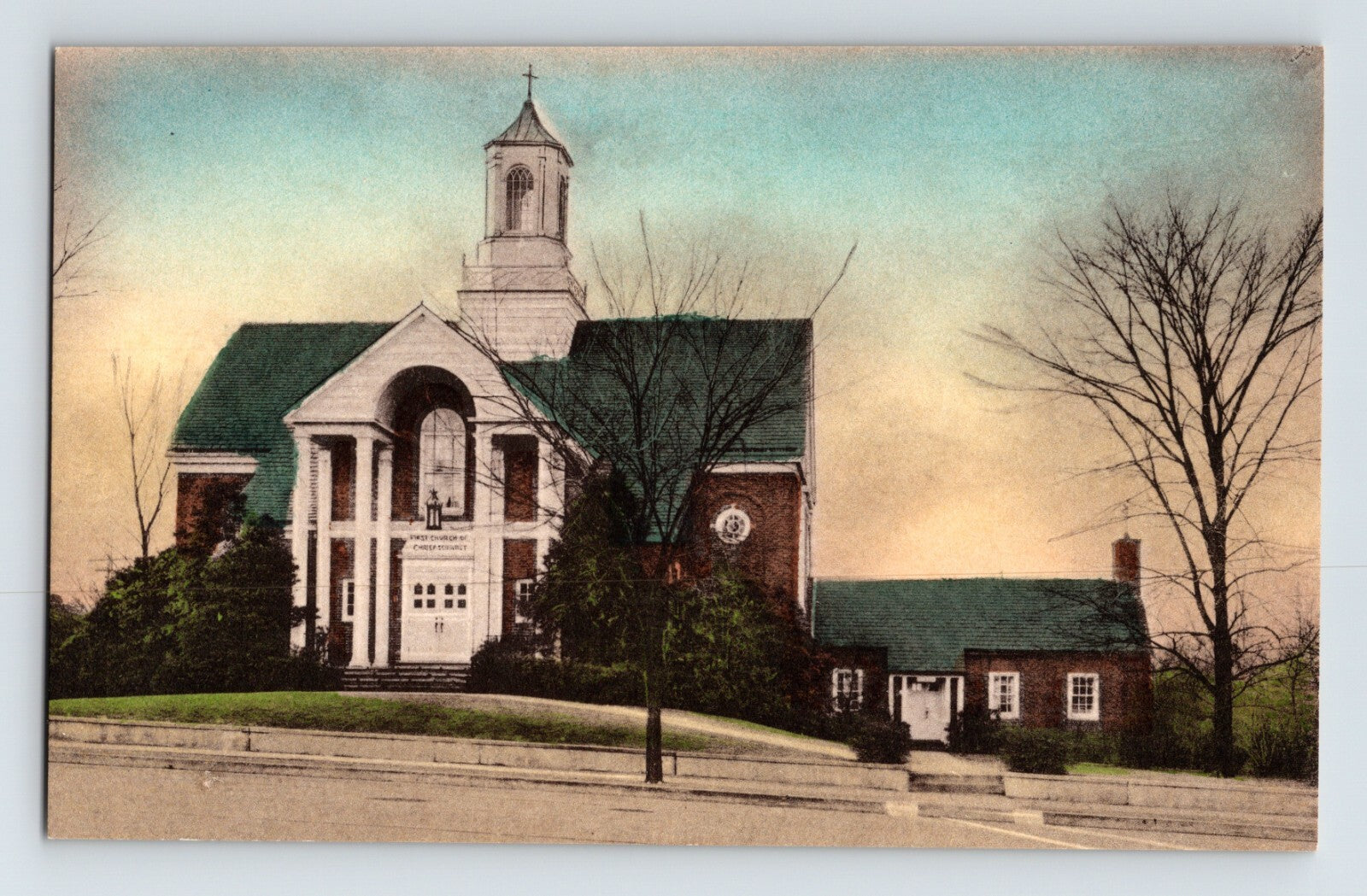 Great Neck New York Long Island First Church Christ Scientist 1930s postcard