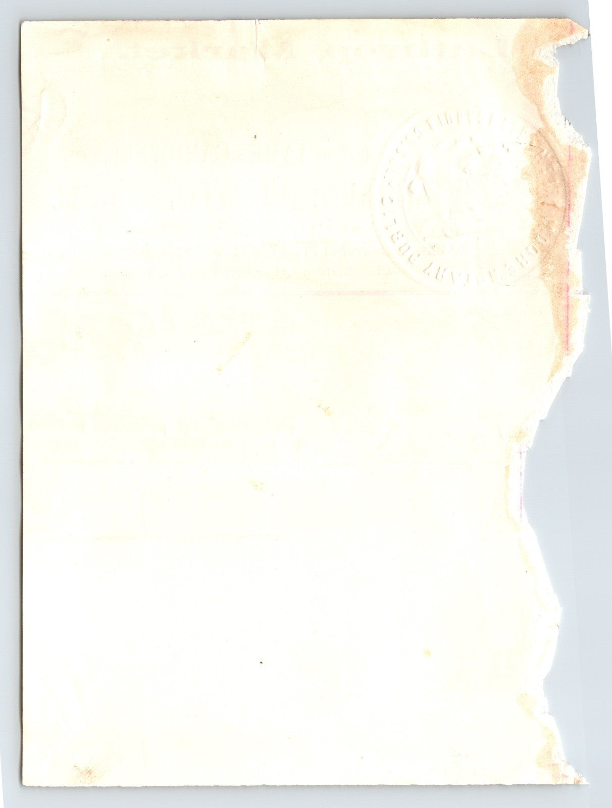 Lathrop California 1895 James Cardwell Butcher Billhead 7 x 4.5