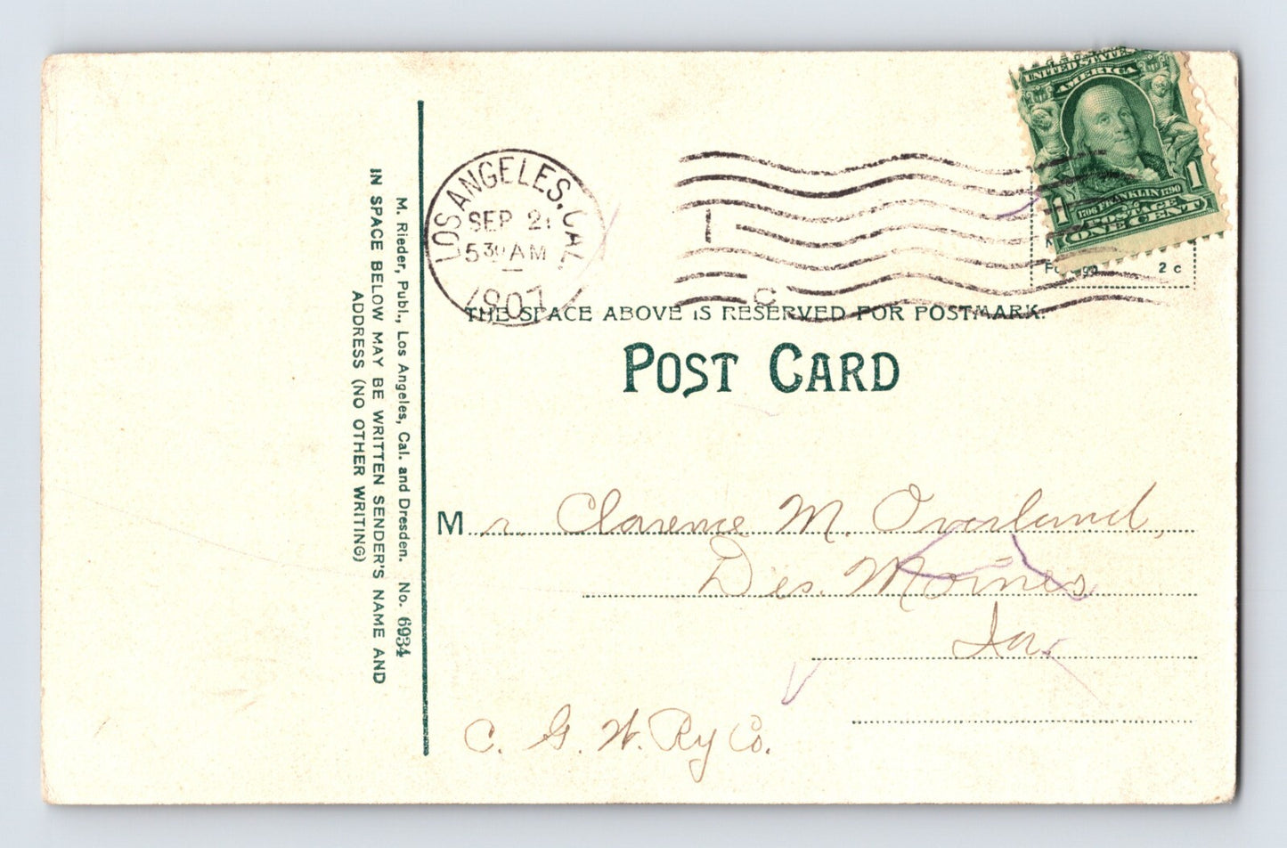 San Francisco California Merchant Exchange Building 1907 Postcard Earthquake Notes