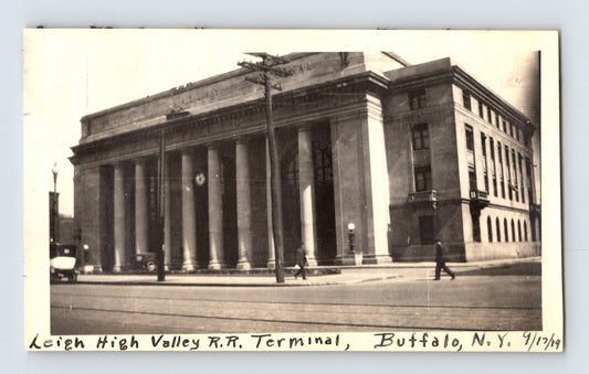 Buffalo NY Lehigh Valley Railroad Terminal 1919 Photo - 3.5 x 5.75