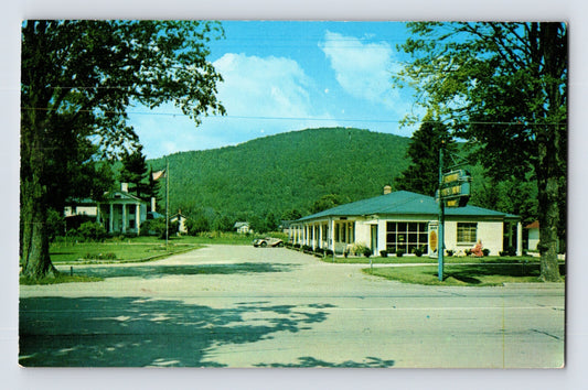 Portville New York Colonnade Hotel Court Motel roadside lodging 1960s chrome postcard