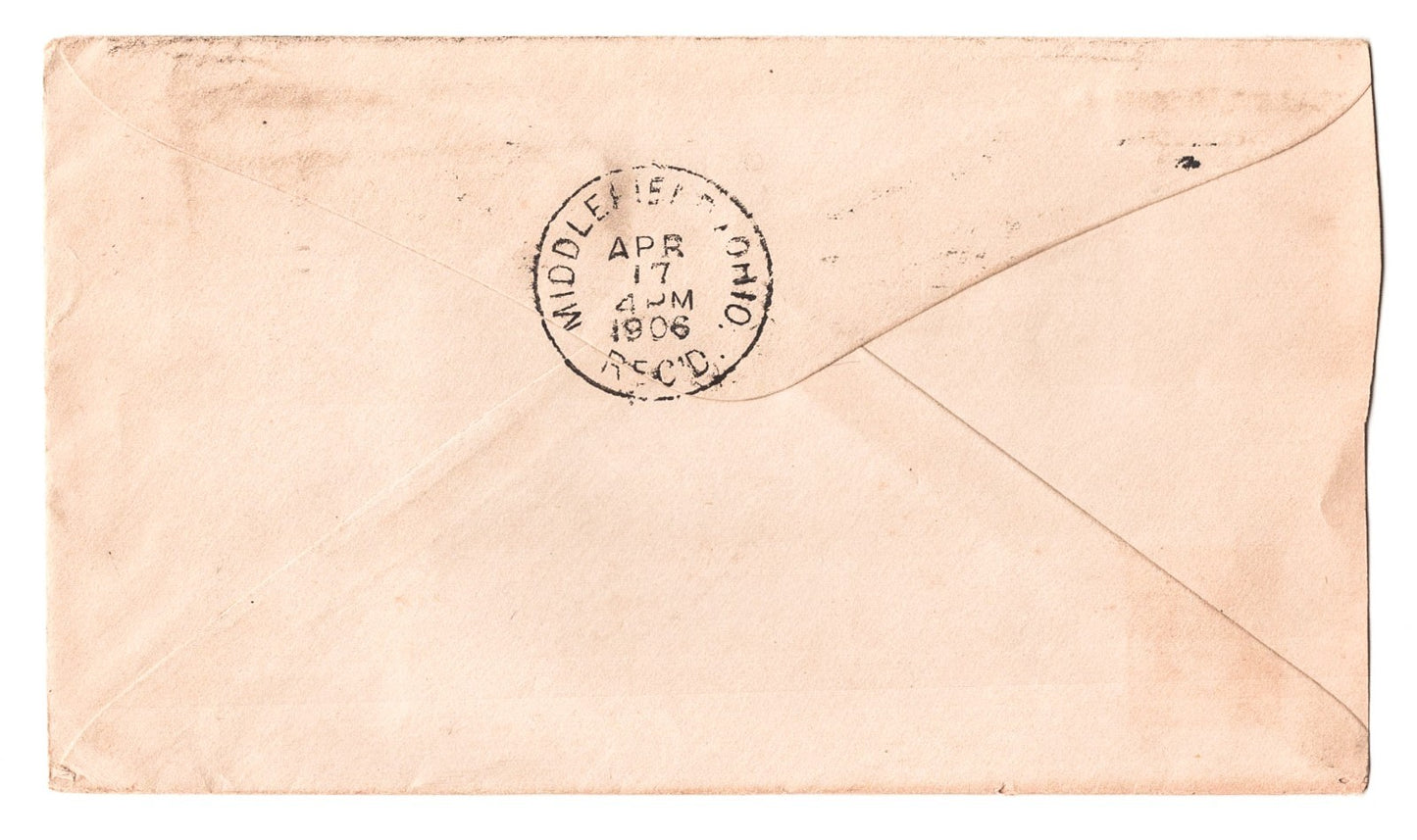 Cleveland Ohio 1906 Miller Cohn Weizenhof Company Receipt with Envelope Cover