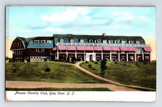 Glen Cove New York Long Island Nassau Country Club 1930s Postcard Unposted