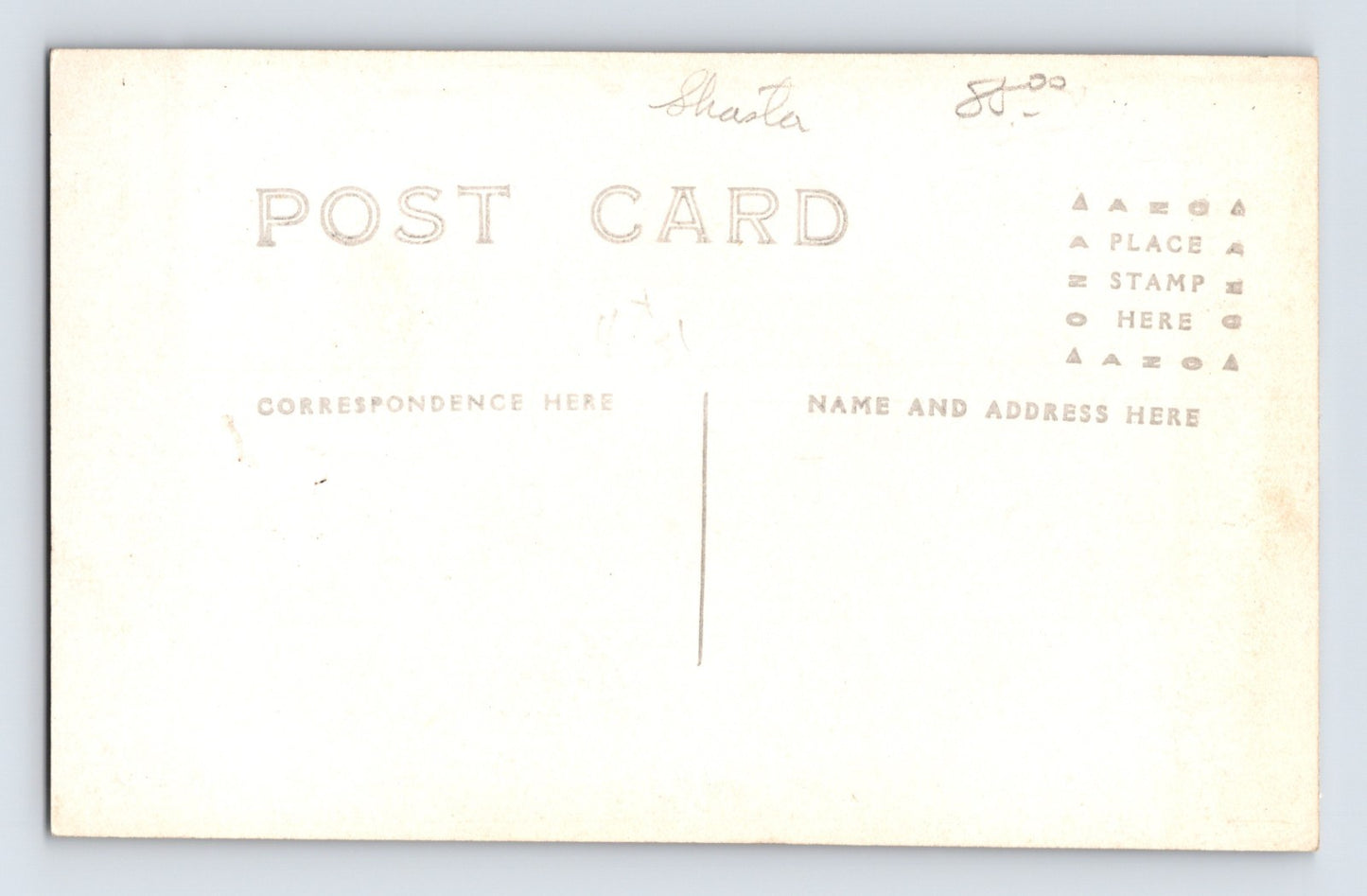 Shasta Springs California Crystal Falls Resort 1910s RPPC Postcard Unposted AZO