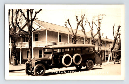 Auburn California Sacramento Stage Car 1920s Postcard RPPC Unposted Photo