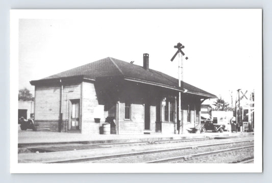 Weymouth Massachusetts railroad station depot platform 1950s postcard train tracks small town rail stop
