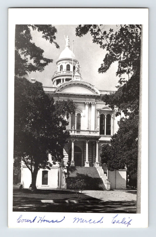 Merced California courthouse domed building civic architecture 1950s photos