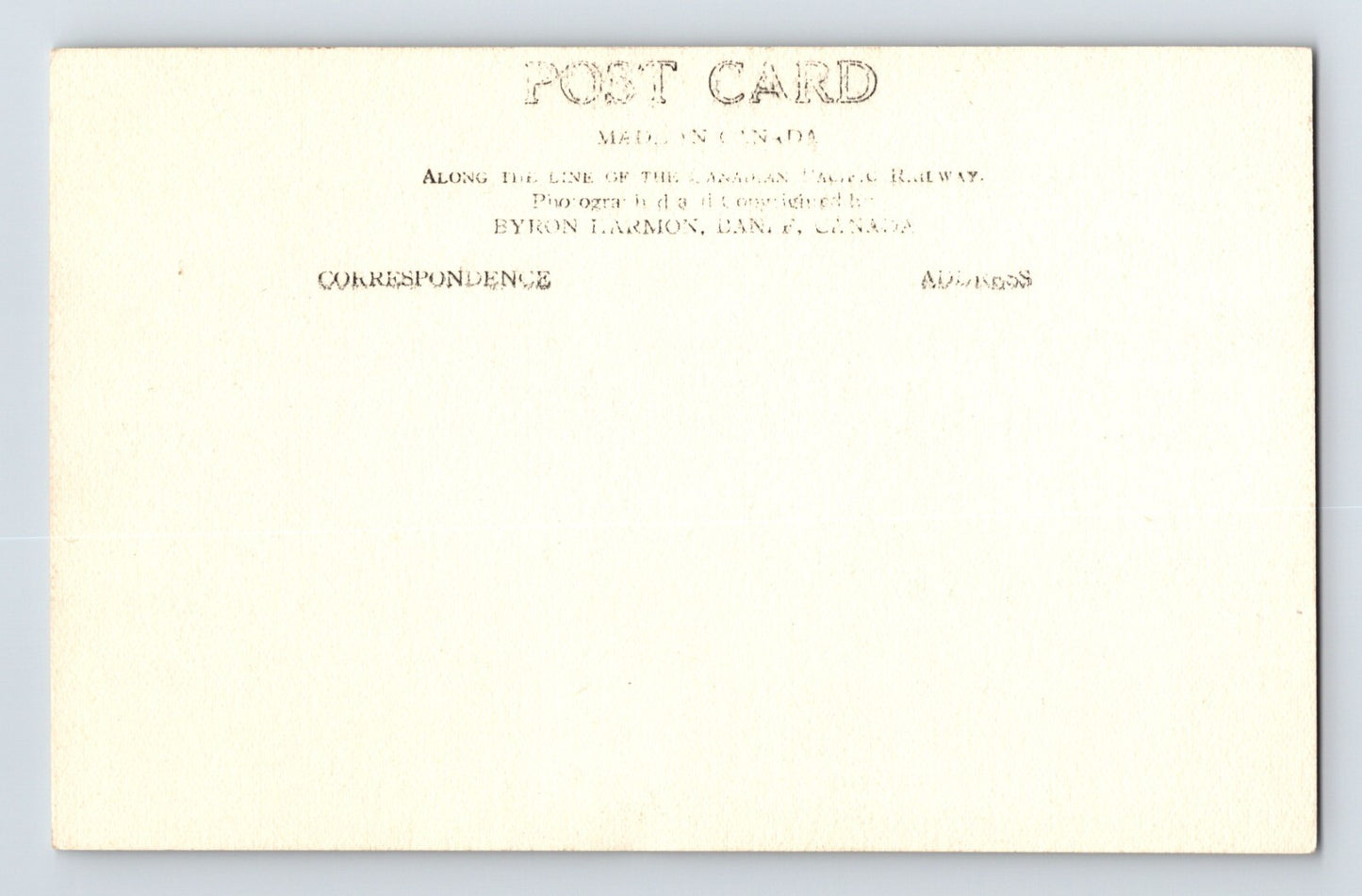 Mount Chancellor British Columbia Railroad Train 1940s RPPC Postcard Unposted