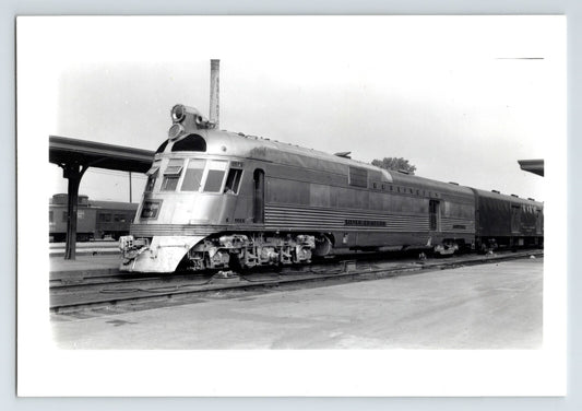 Lincoln Nebraska Burlington Route Silver Charger Railroad Train 1957 Photo 6 x 4