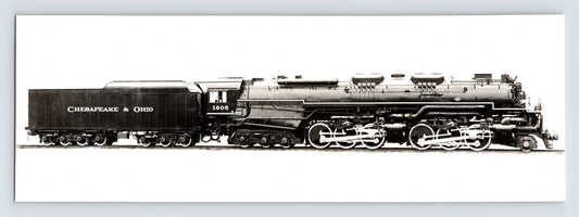 Chesapeake Ohio Railroad Allegheny type steam locomotive 1940s photo