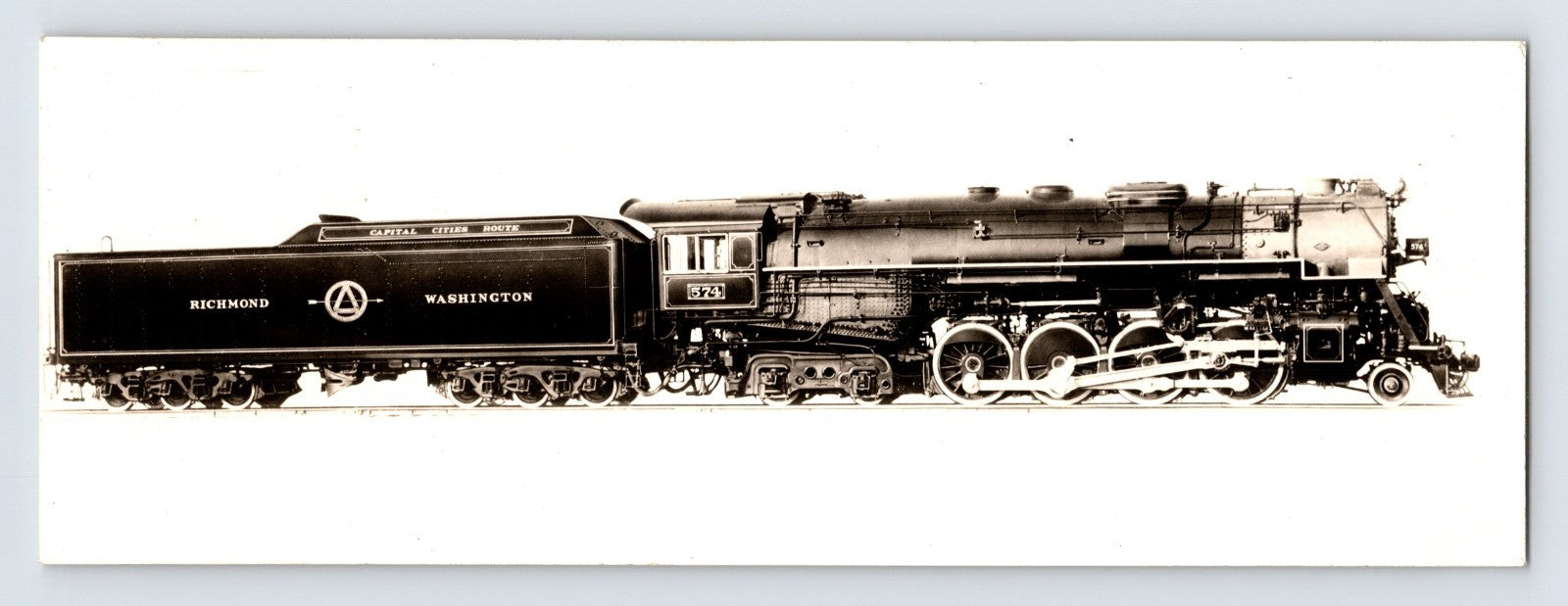 Richmond Washington Railroad 2-8-4 Berkshire steam locomotive 1940s