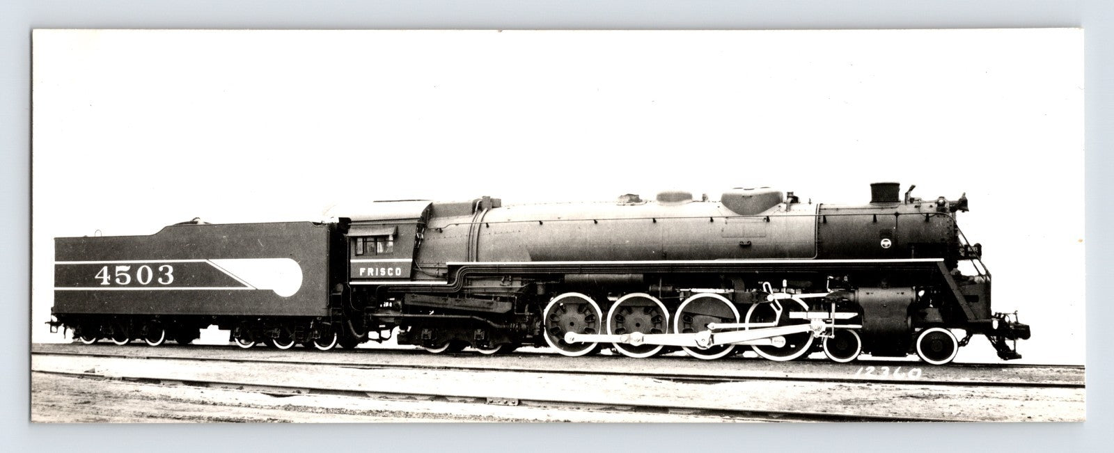 St Louis San Francisco Frisco Railroad Northern steam locomotive 4503 1940s photo