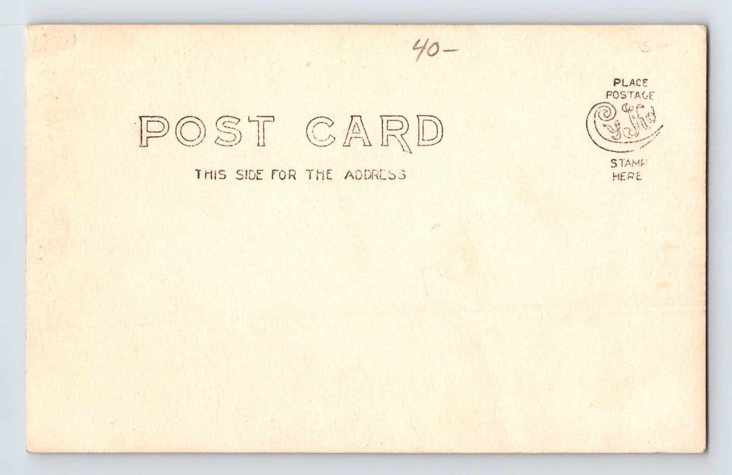 Lowville New York Downtown Aerial Pre-1907 RPPC Postcard Unposted Undivided