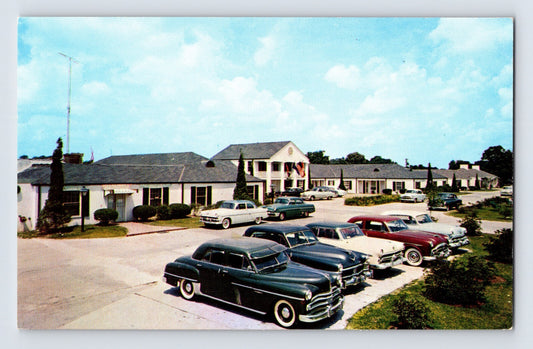 Baton Rouge Louisiana Bellemont Motor Hotel Motel 1950s Postcard Unposted