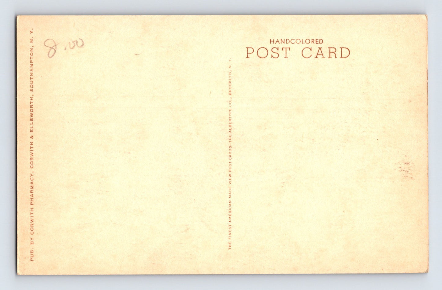 Southampton Long Island New York Sacred Heart Church 1910s Albertype Postcard