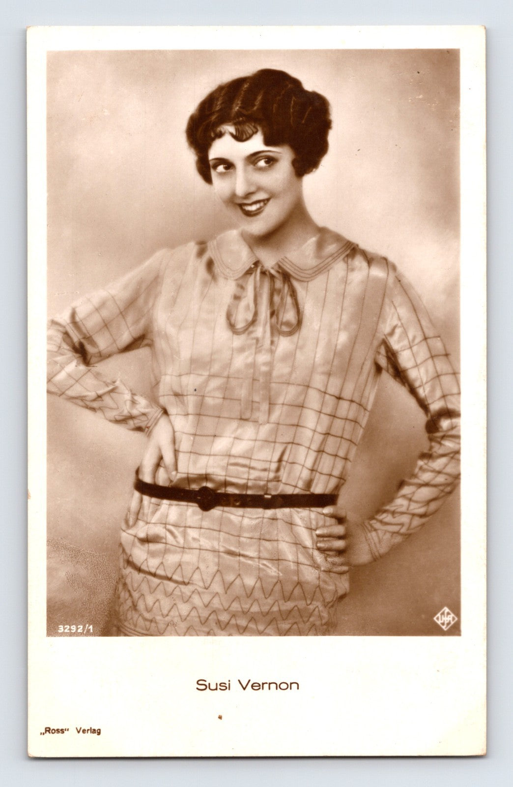 Susi Vernon Silent Film Star 1930s RPPC Postcard Ross Verlag Portrait