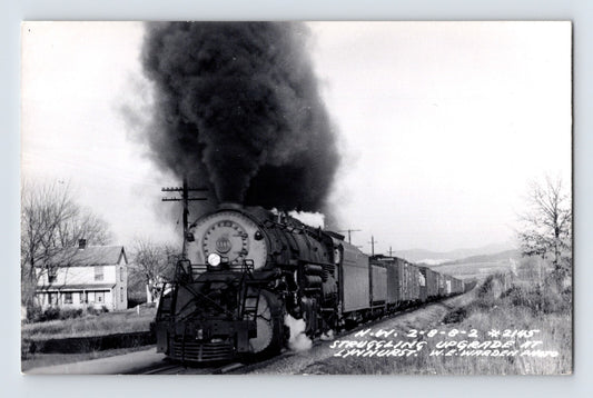 steam locomotive 2-8-8-2 freight train Lynnhurst Massachusetts photo