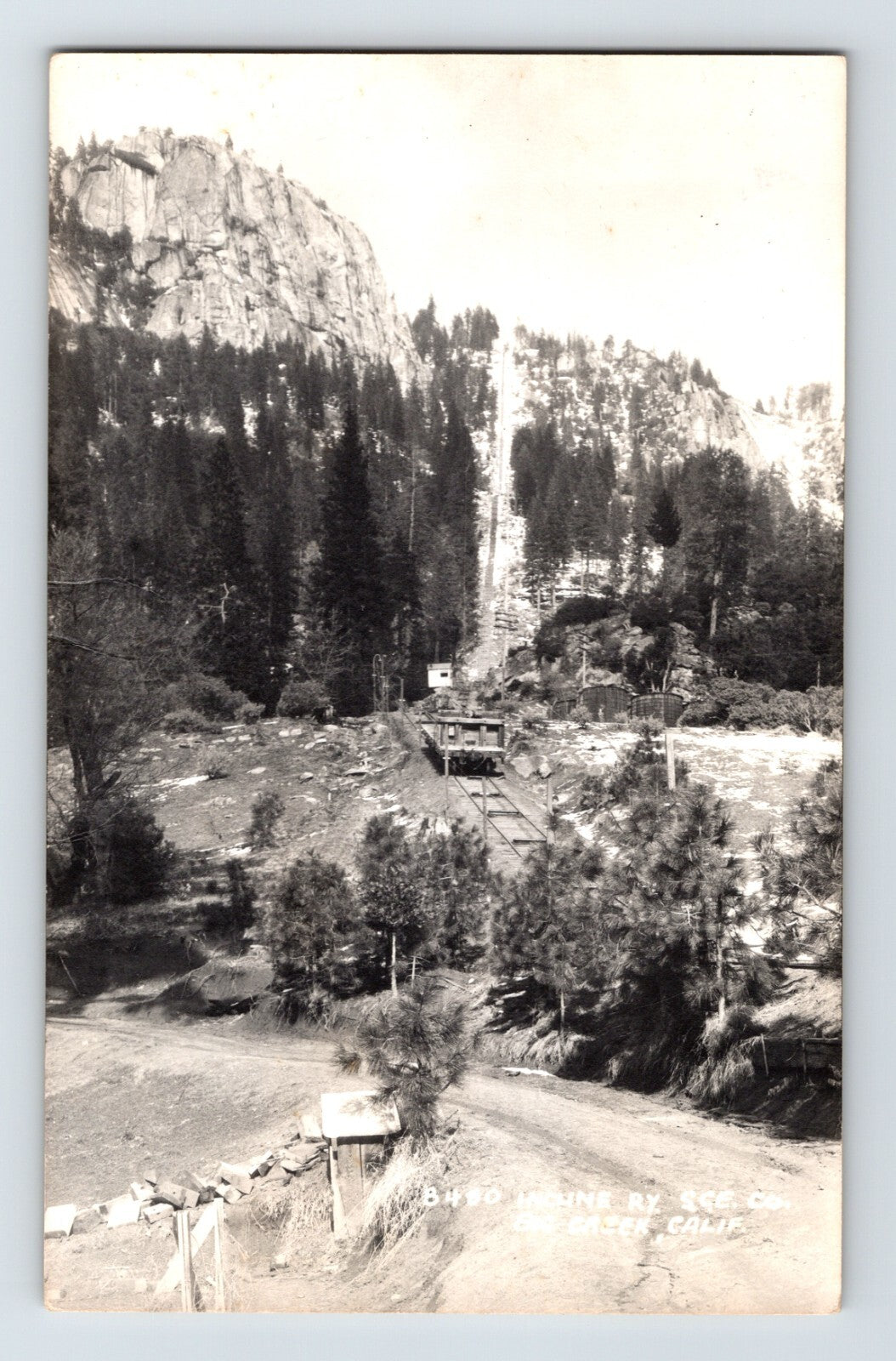Big Creek California Incline Railway 1930s RPPC Postcard Unposted AZO
