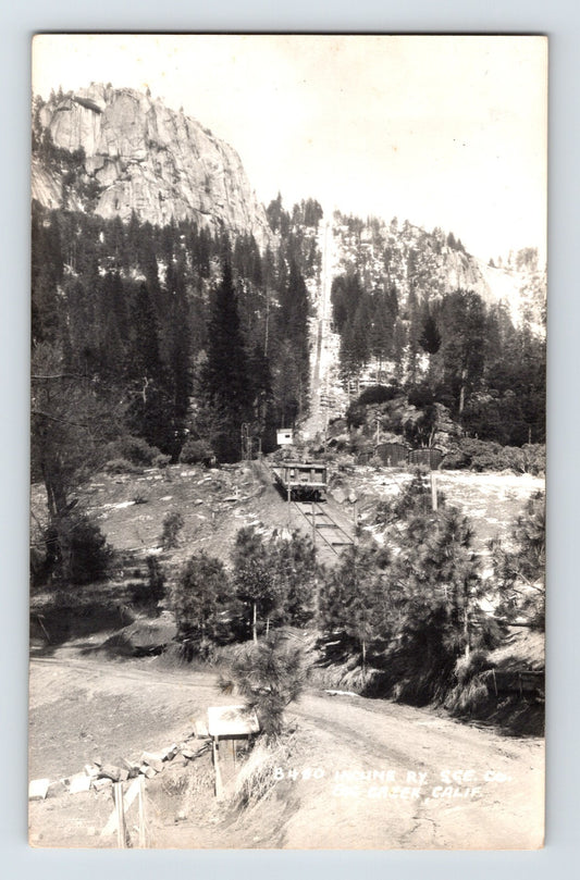 Big Creek California Incline Railway 1930s RPPC Postcard Unposted AZO