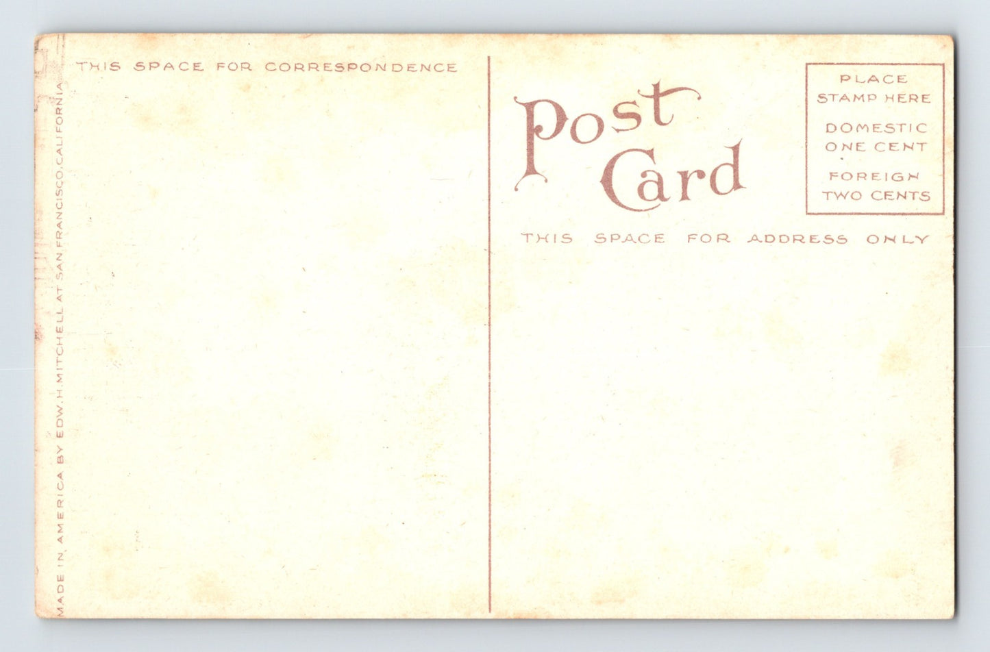 Eureka California Third Street Downtown 1910s Postcard Unposted
