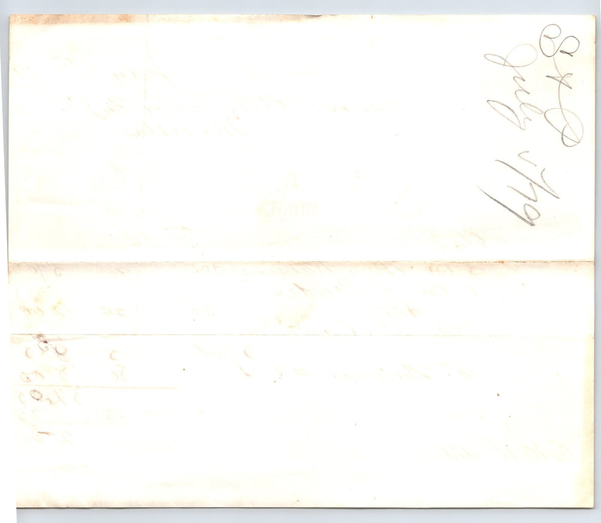 Rochester New York 1879 Smith Perkins Wholesale Grocers Billhead 8.5 x 7