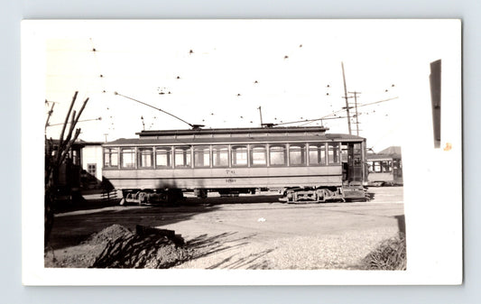 San Jose California electric streetcar trolley 1940s railway photo overhead wires