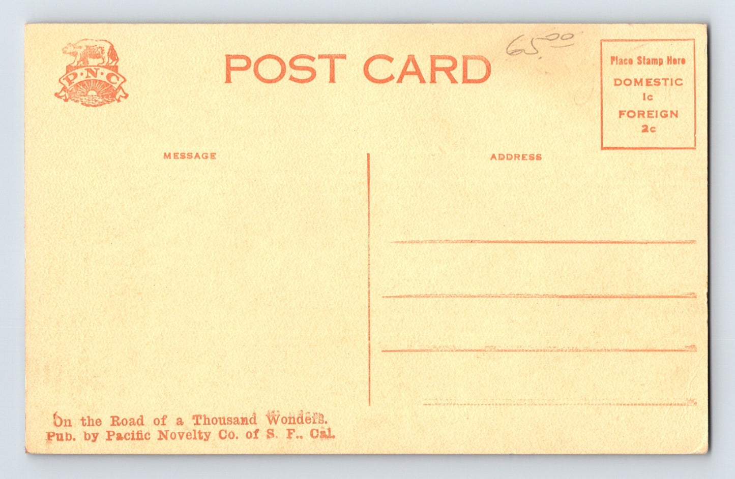 Marysville California City Hall Fire Department 1920s Postcard Unposted Sepia