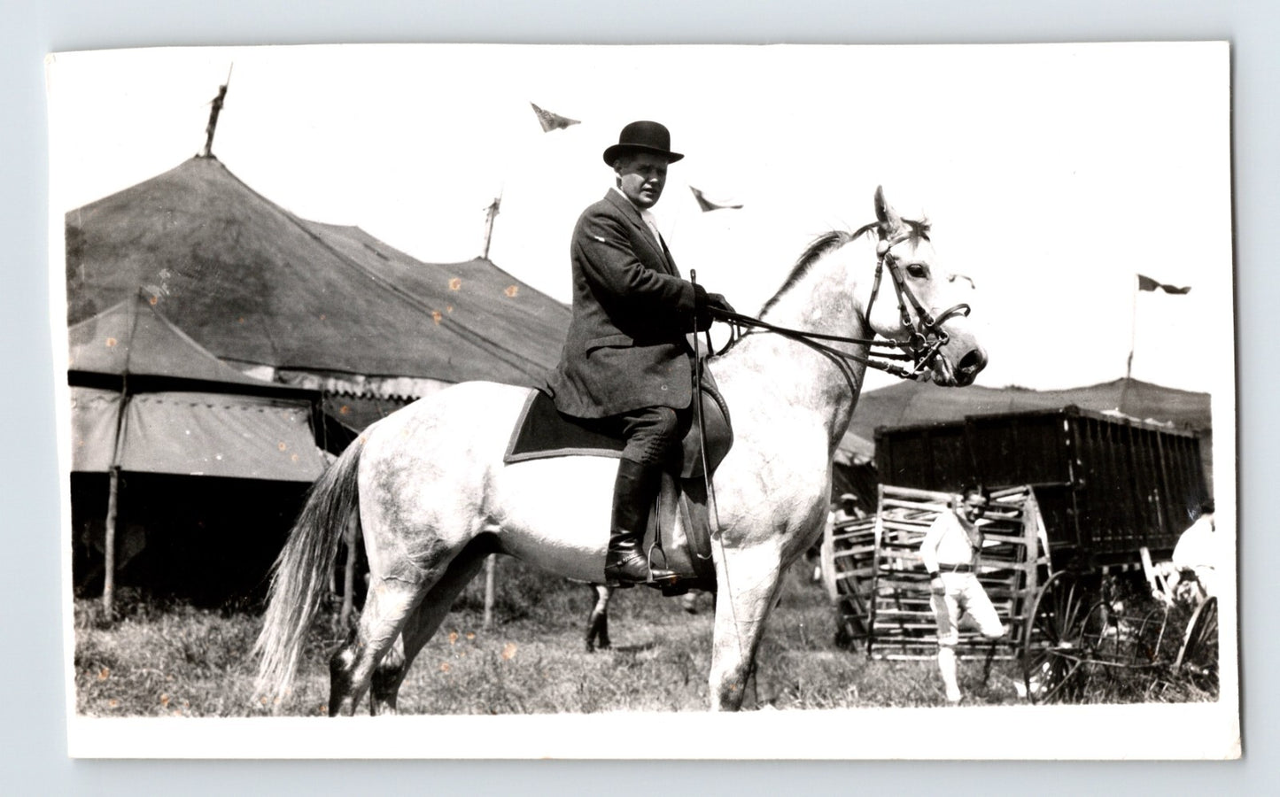 Circus Horse Performer 1930s Photo Big Top Tents 5.5 x 3.5
