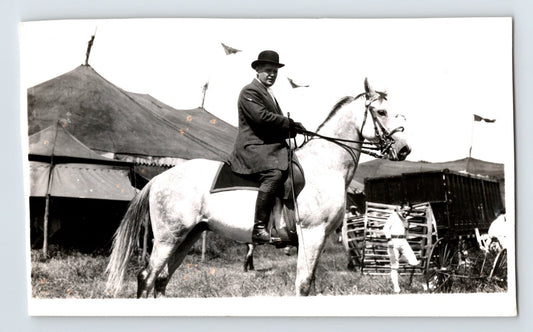 Circus Horse Performer 1930s Photo Big Top Tents 5.5 x 3.5