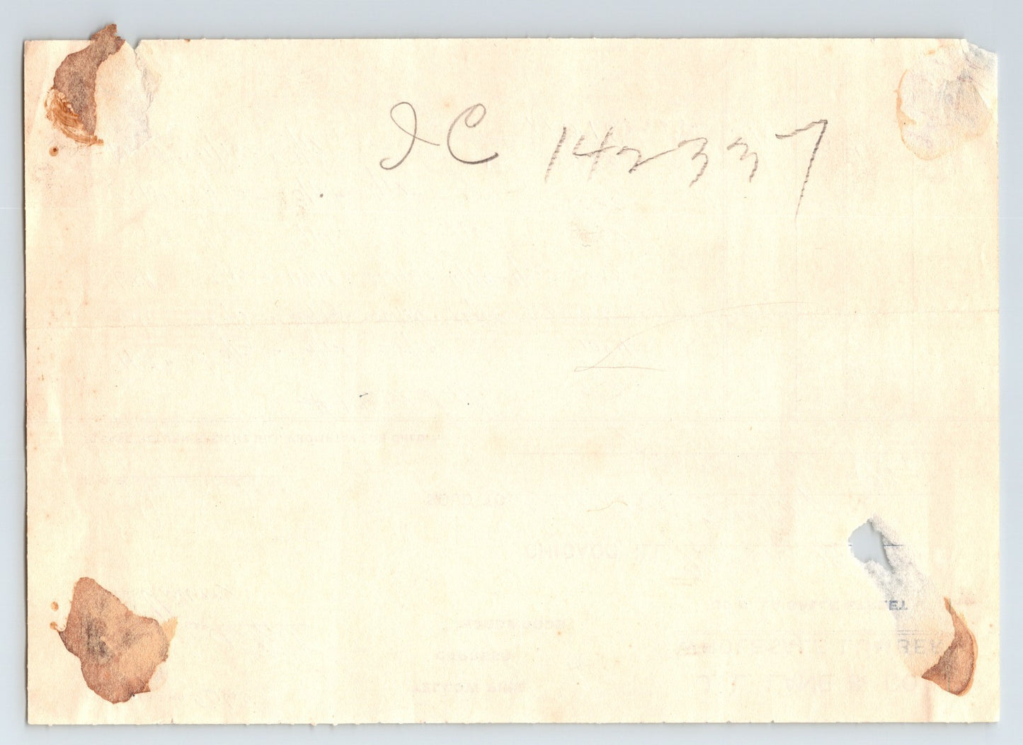 Chicago Illinois 1912 J L Lane Wholesale Lumber Billhead 8 x 6.5