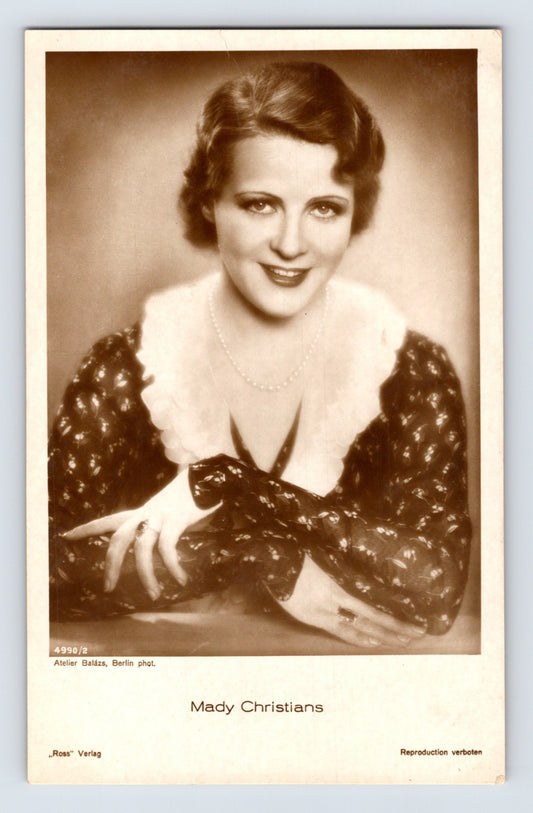 Mady Christians 1930s German film star portrait Ross Verlag photo