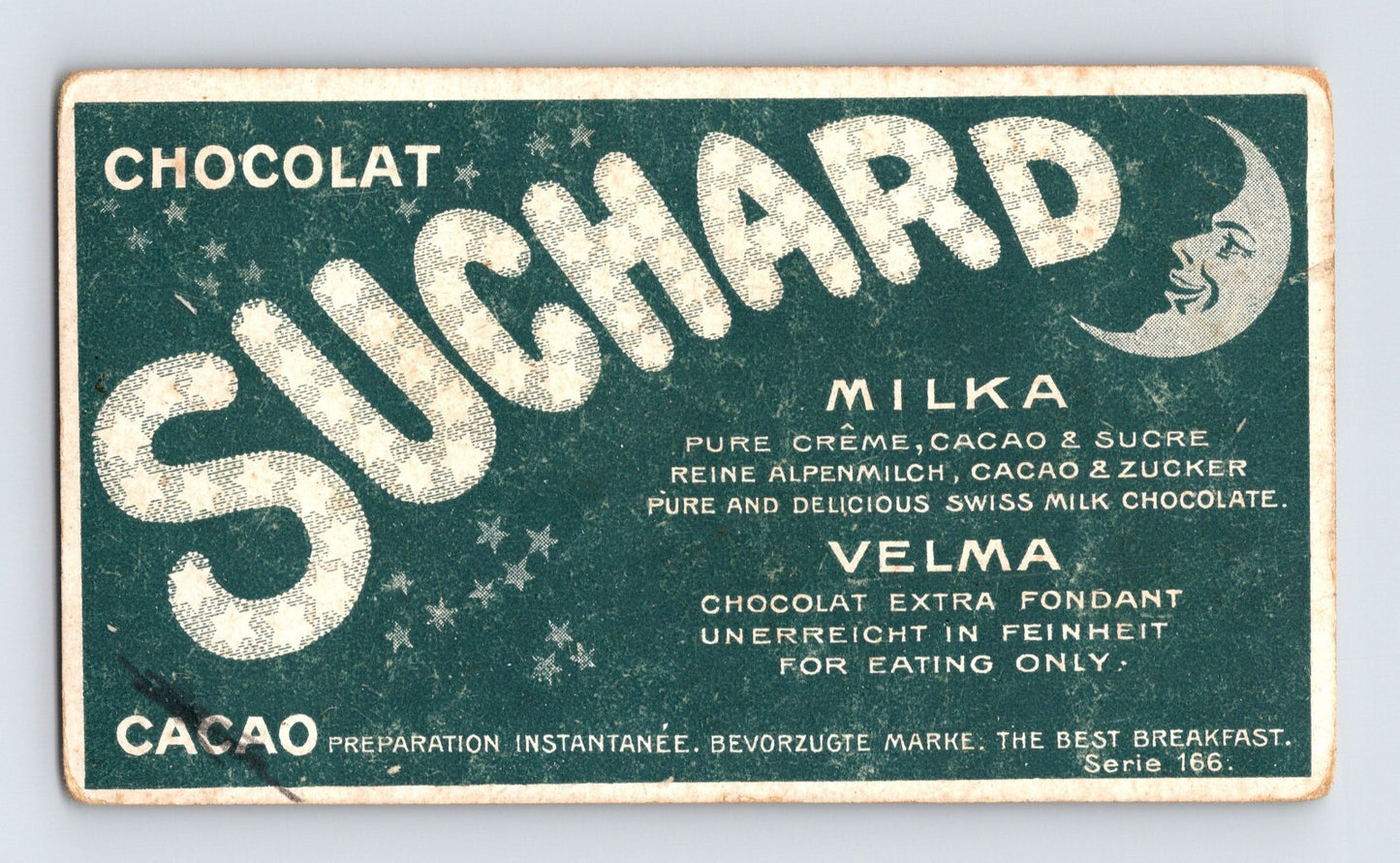 Chocolat Velma Suchard Little Girl Parlor Scene 1890s Victorian Trade Card