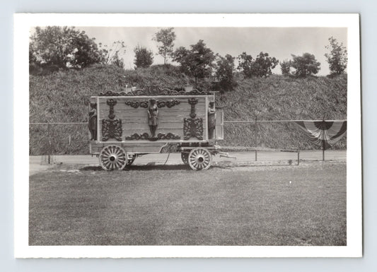 Disneyland Mickey Mouse Club Circus decorative wagon berm hillside 1955 photo Anaheim California