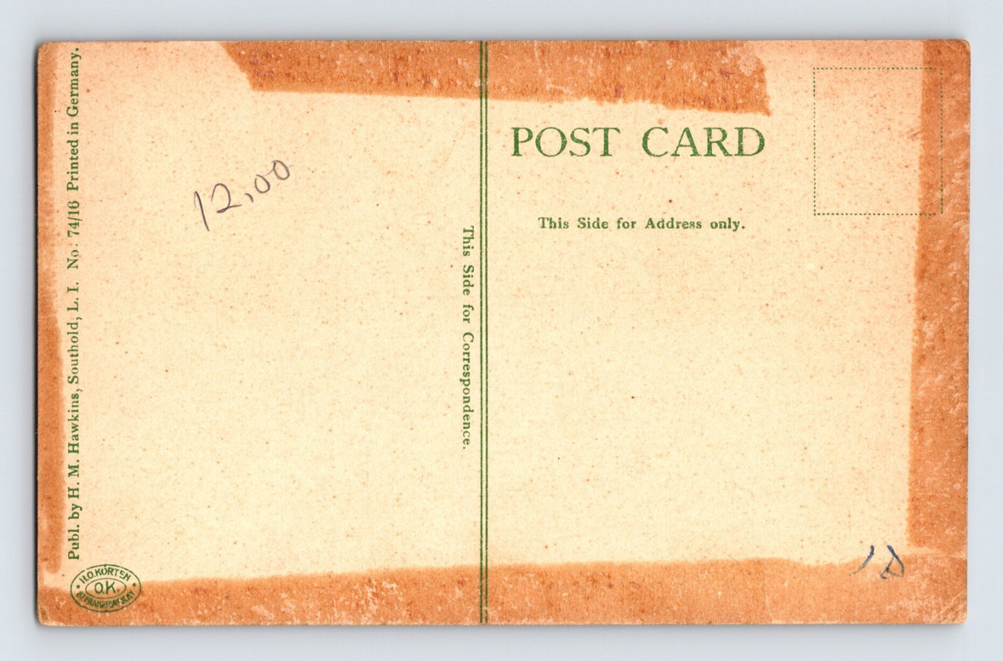 Southold New York Long Island Treehill House 1910s Postcard Unposted