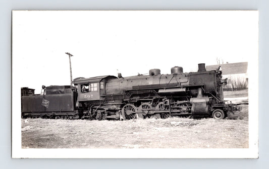 Milwaukee Road 2-8-2 steam locomotive 1942 Ripon Wisconsin photograph