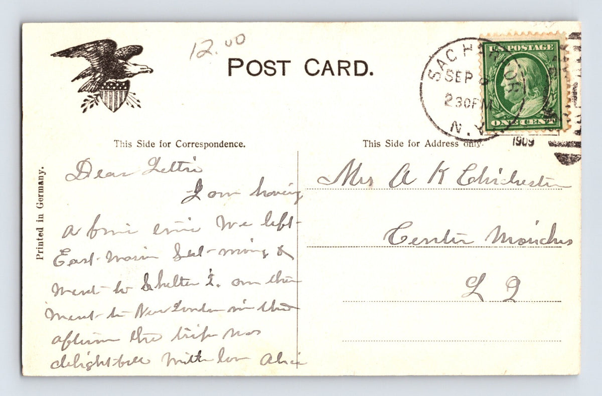 Shelter Island Heights New York Long Island Prospect House Annex 1909 Postcard