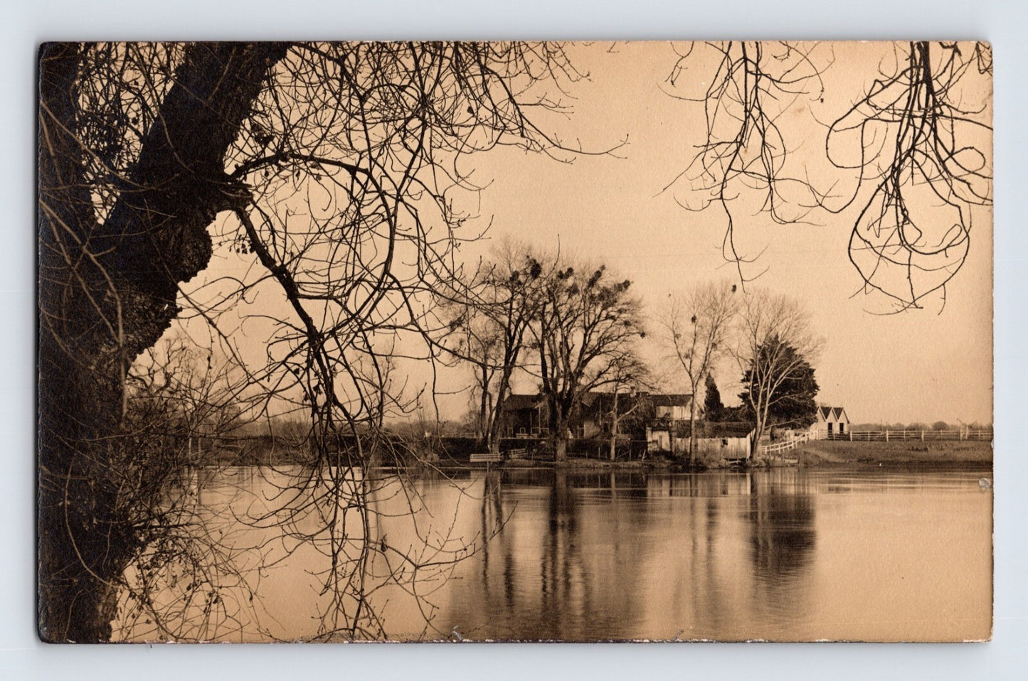 Broderick California Residence 1910s RPPC Postcard Lot of 2 Unposted With Notes